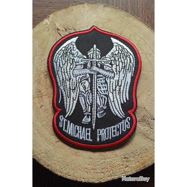 Patch archangel saint michel protectus thermocollant livraison gratuite lettre verte