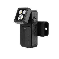 Olight Oclip 2 Ultra Noir Onyx - Lampe clip EDC double axe, lumi&egrave;re rouge et UV