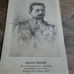 cp g&eacute;n&eacute;ral  mangin  1914 1918