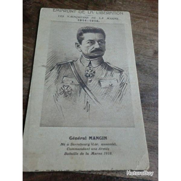 cp g�n�ral  mangin  1914 1918