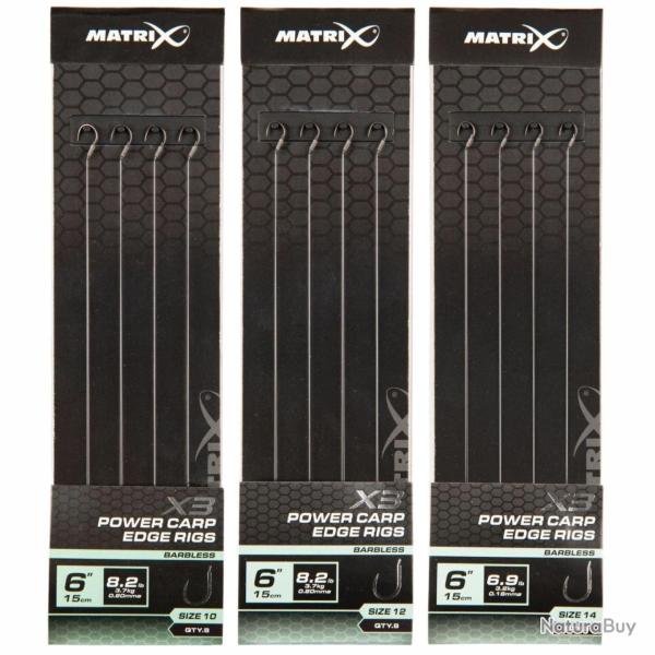 MATRIX X3 POWER CARP EDGE RIGS 15CM MATRIX 0,18mm 14