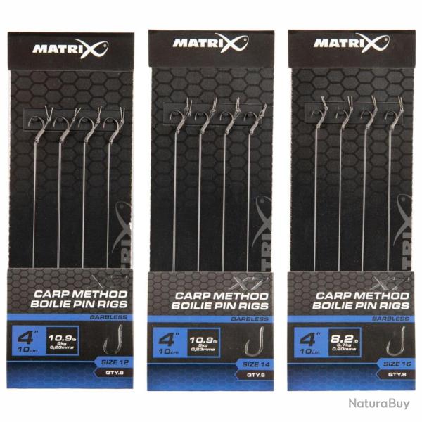 MATRIX X7 CARP METHOD BOILIE PINE RIGS 10CM MATRIX 0,20mm 16
