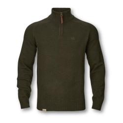 Pull Vincent Merino Half Zip - Vert For&ecirc;t Rosin - Pull vincent Rosin HZ M