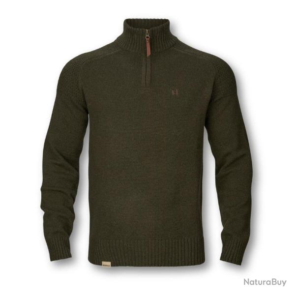 Pull Vincent Merino Half Zip - Vert For�t Rosin - Pull vincent Rosin HZ M