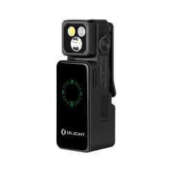 Olight Oclip 2 Ultra Premium Noir Onyx - Lampe clip EDC double axe, lumi&egrave;re rouge et UV