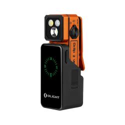 Olight Oclip 2 Ultra Premium Orange - Lampe clip EDC double axe, lumi&egrave;re rouge et UV