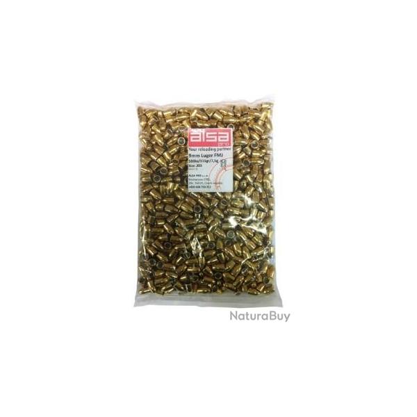 Ogives 9mm 115 grains FMJ - Alsa pro -