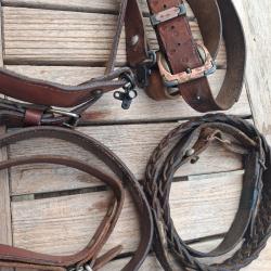 LOT 4 BRETELLES CUIR