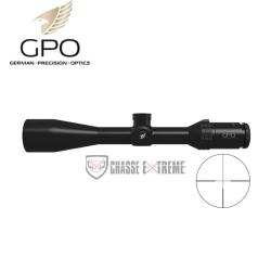 Lunette GPO Spectra 4X 4-16x50 R&eacute;ticule G4 IL SFP (Mrad)