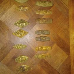 Garnitures pour la reconstitution de gardes monobranche et fourreau de sabres officiers 1er empire