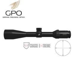 Lunette GPO Spectra 4X 4-16x50 R&eacute;ticule G4 Drop IL SFP (Mrad)