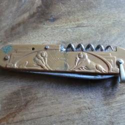 couteau de poche  pliant aux de lions
