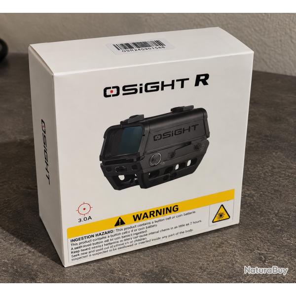 osight r - viseur point rouge ferm� multi-r�ticules - empreinte micro