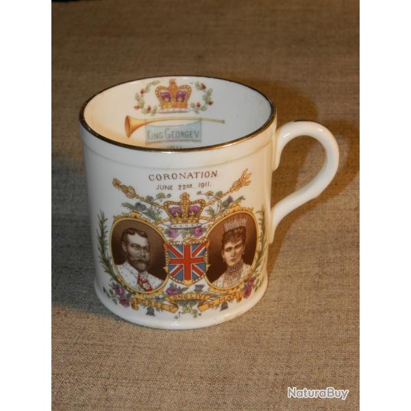 Commemorative mug for the coronation of King George V of England