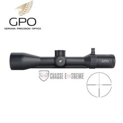 Lunette Rail GPO Spectra 6X 2-12x50 R&eacute;ticule Fibre Optique G4 IL SFP (Mrad)