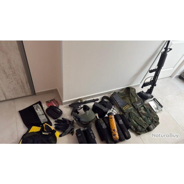 Pack paintball Tippman 98 M16 + PMI Tracer