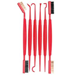 SET DE NETTOYAGE PICS ET BROSSES ACCU-GRIP - REAL AVID NEUF U ROUGE