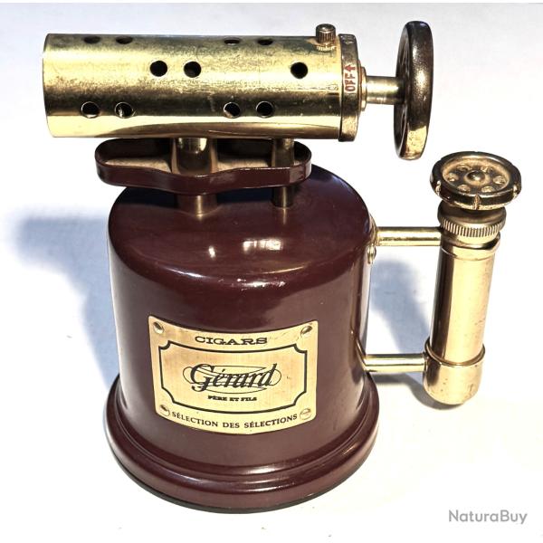 Ancien Briquet de Table, Forme Chalumeau "Cigars GERARD P�re et Fils "