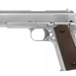 PISTOLET 6MM GAZ 1911 SILVER - AIRSOFT