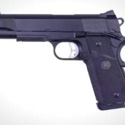 PISTOLET 6MM KJ TAC MASTER GAZ METAL NOIR