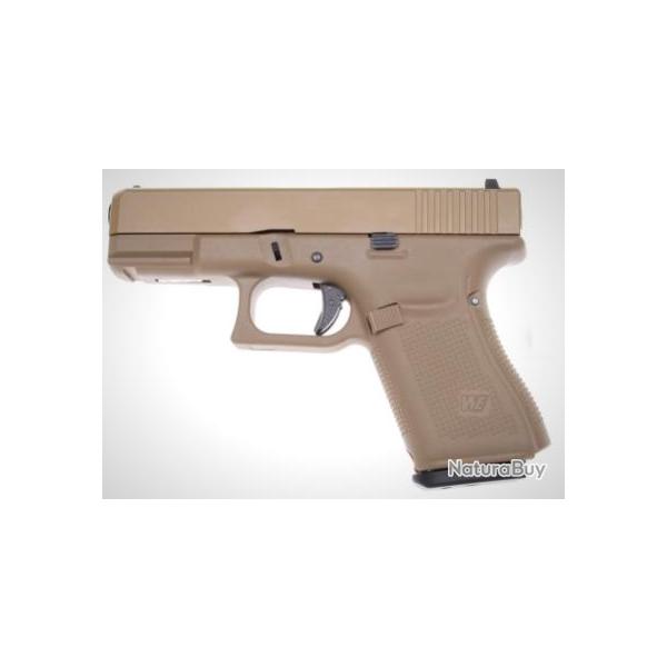 PISTOLET 6MM GAZ W19 GEN5 TAN