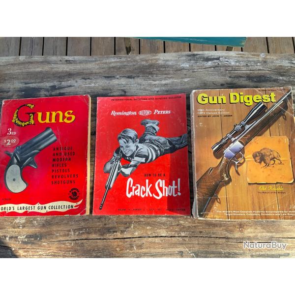 Lot de livres US sur les armes