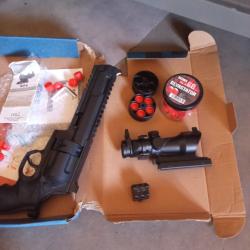 VENDS TR68 UMAREX 18 JOULES AVEC VISEUR LASER  BALLES METAL ACIER DEVASTOR