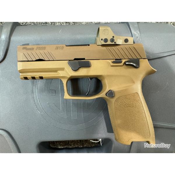 Sig Sauer P320 M18 cal 9x19mm + Romeo 1 Pro Coyote