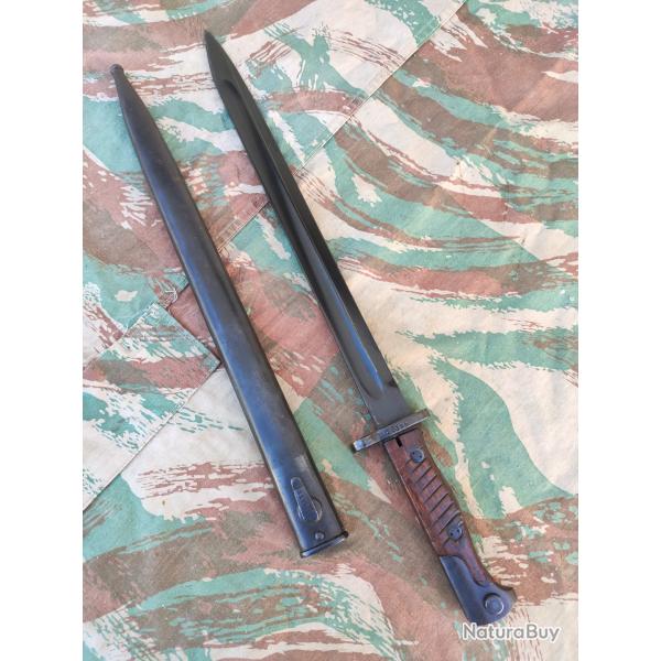 Baionnette mod�le 1924 longue yougoslave depuis une 98/05 allemande de 1918 Yougoslavie Serbie m24