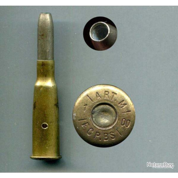 8 mm Lebel de Stand Mle 1906 balle pointe creuse - Bourges 1900 : ART.M/1/00/ECP.BS/ - NEUTRALISEE