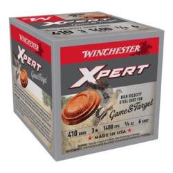 Cartouches WINCHESTER XPERT Acier .410/76 11 g billes d'acier n&deg;6 bourre &agrave; jupe - Lot de 600 cartouc