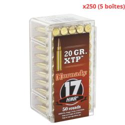 MUNITIONS HORNADY CALIBRE 17 HMR XTP 20gr - 1.3g x250 
