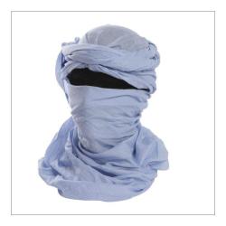 Ch&egrave;che militaire en Coton - Bleu ciel