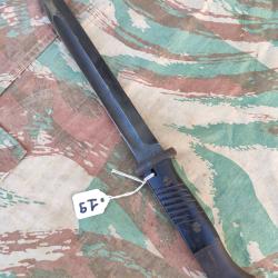 Ba&iuml;onnette allemande mod&egrave;le 84/98 3eme type plaquette plastique Mauser K98k karabiner 98k ww2