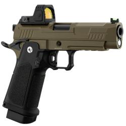 ARCTURUS Pistolet GBB airsoft Vanguard 4.3" RDS BLK/TAN