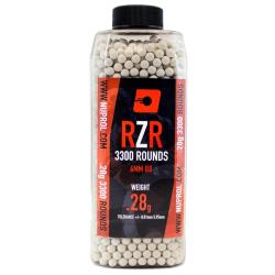 BILLES AIRSOFT 6MM RZR BOUTEILLE DE 3300 BBS 0,28G