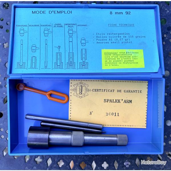 Jeux d'outil  manuel 8mm 92 revovler spalek' arm sans presse