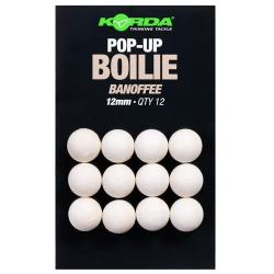 Bouillette Korda Plastic Pop Up Banoffee White 12mm (par 12)