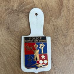 Insigne police district c&ocirc;te basque