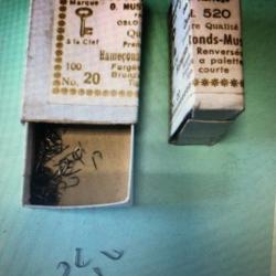 100 Hame&ccedil;on n 20 palette ref 520 forg&eacute; bronz&eacute; renvers&eacute; tige courte simple peche coup mustad