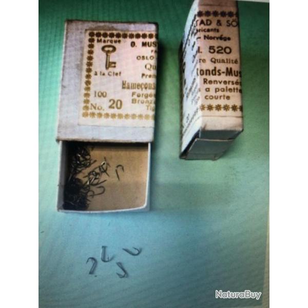 100 Hame�on n 20 palette ref 520 forg� bronz� renvers� tige courte simple peche coup mustad