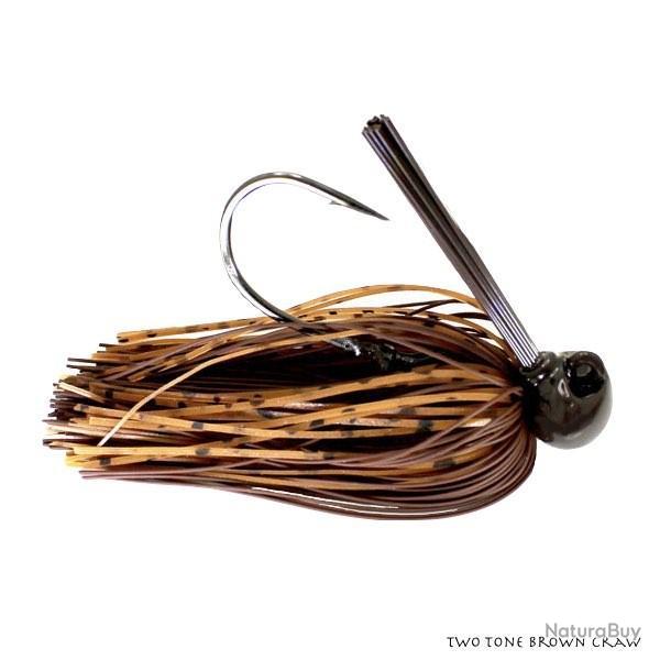 Rubberjig Dobyns Hand Tied Skirted Football Jig 7g Two Toned Brown Craw
