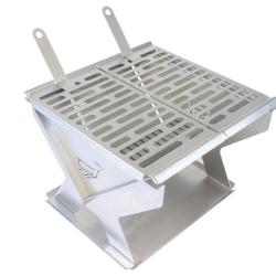 Barbecue et brasero pliant &agrave; plat
