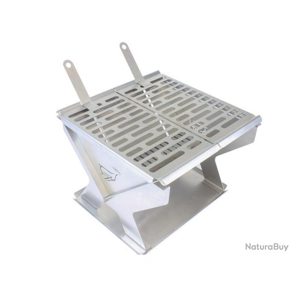Barbecue et brasero pliant � plat