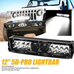Barre lumineuse 5D-PRO 12000LM de 12 inch