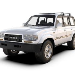 Barres de toit sur goutti&egrave;re pour Toyota Land Cruiser 80