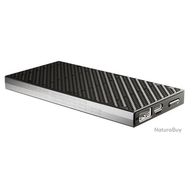 Batterie externe en carbone - 10 000 mAh