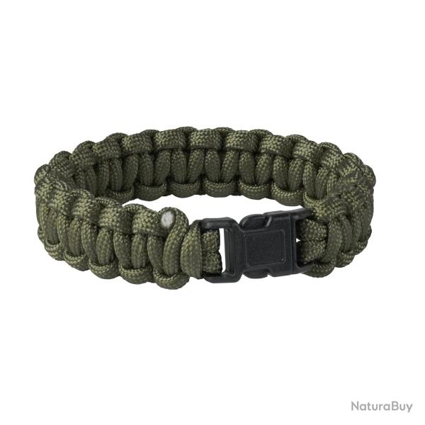 Bracelet de survie paracorde - Olive Green