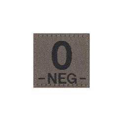 Clawgear 0 Neg Bloodgroup Patch - RAL7013