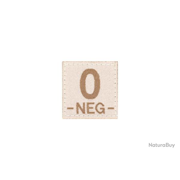 Clawgear 0 Neg Bloodgroup Patch - Desert